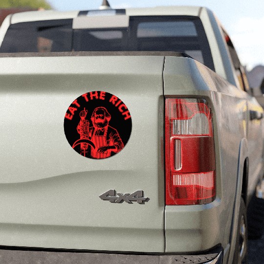 Eat the rich Karl Marx Eat Doner Kebab Rich Car Magnets
