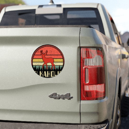 Elk Hunting Elkaholic Hunters Car Magnets