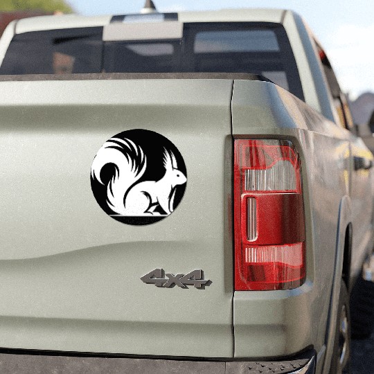 Wild Cute Squirrel Children Drawing Car Magnets