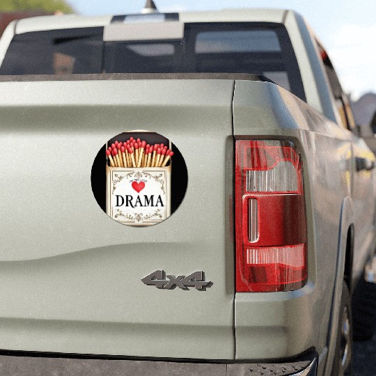 anti valentine no time for drama Car Magnets