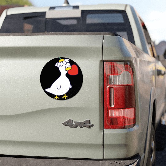 Silly Goose in Love Car Magnets