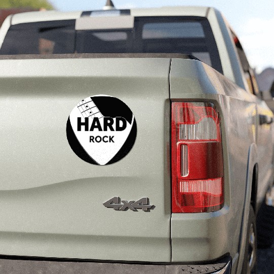 Hard Rock Guitar Pick Car Magnets