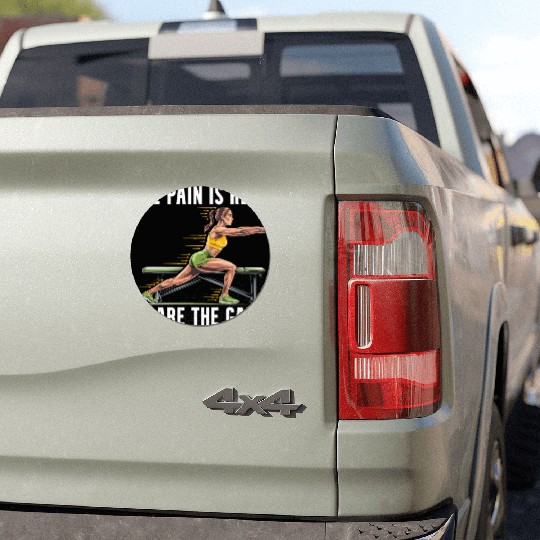 Bulgarian Squat Exercise Fitness Workout Gym Car Magnets