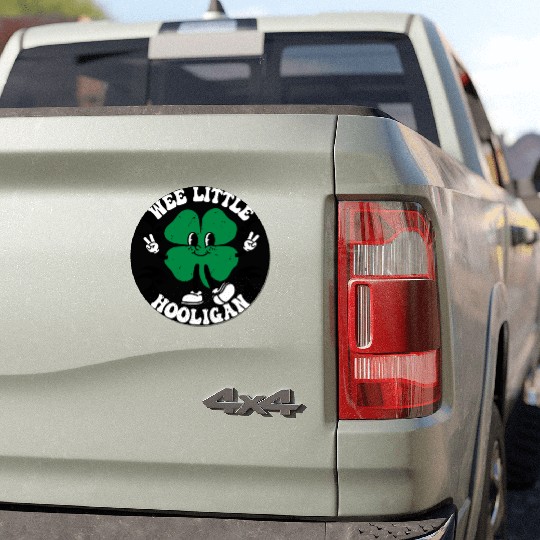 Wee Little Hooligan Cute St. Patrick's Day Irish Car Magnets