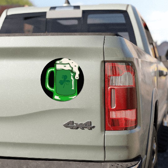 Green Beer Car Magnets