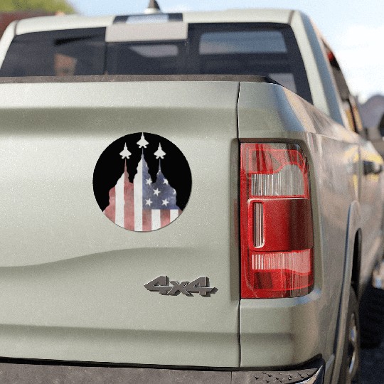 Patriotic Flyby F-22 Raptor Car Magnets