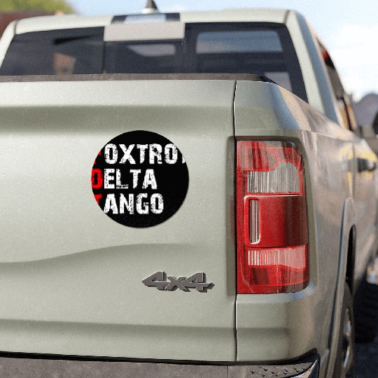 Foxtrots Delta Tangos Funny Foxtrots Delta Tangos Car Magnets