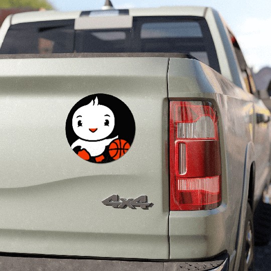 Bird Basketball Play Fun Ball Sport Dribble Hobby Car Magnets