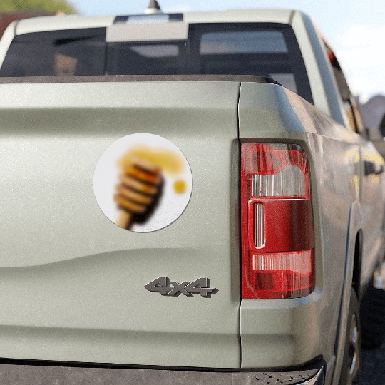 Heavyweight Hustle – Urban Hippo Streetwear Design Car Magnets