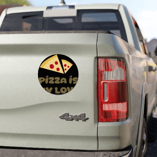Pizza is My Love Language Car Magnets