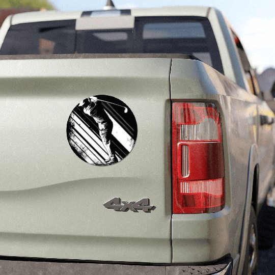 Golfer Graphic Car Magnets
