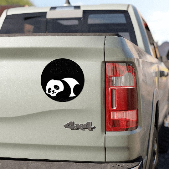 Resting Panda – Inspirational Illustration Car Magnets