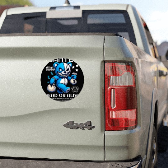 Wanted Bear Bandit – Dead or Alive Graphic Car Magnets
