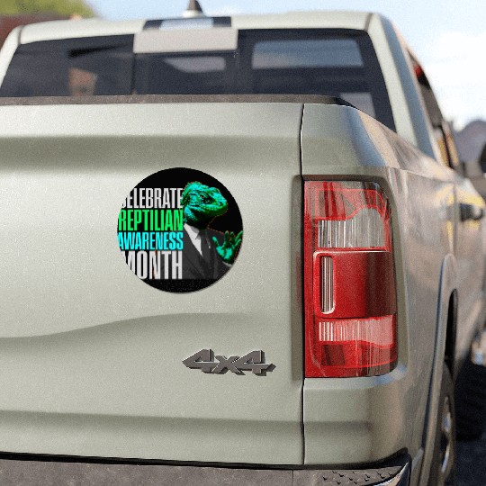 Reptilian Awareness Month Lizard People Car Magnets