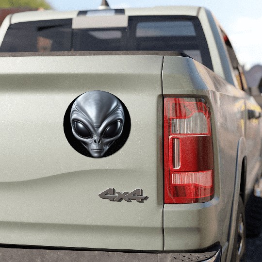 Small Grey Alien Extraterrestrial ET Being Car Magnets