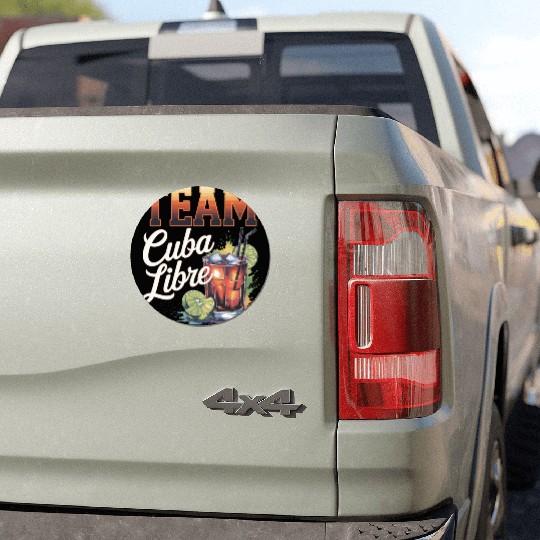 Cocktail Bartender Team Cuba Libre Car Magnets