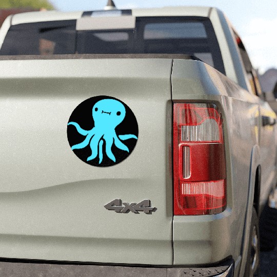 Octopus squid tentacle cephalopod cute sweet comic Car Magnets