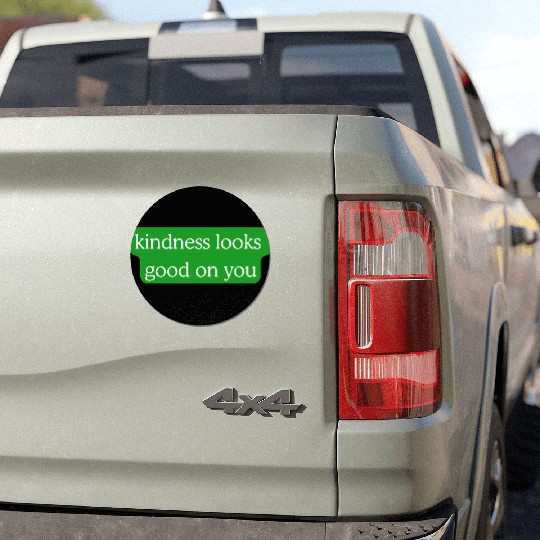 Kindness Looks Good on You – Green Edition Car Magnets