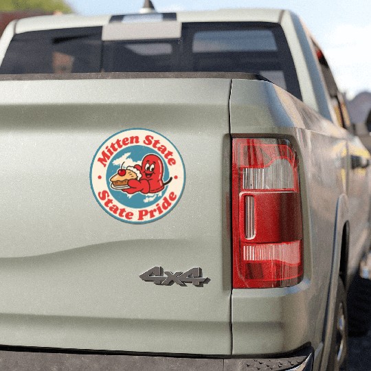 Great Lakes Charm Michigan Mitten Vintage Style Car Magnets