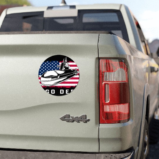 Patriotic American Submarine Veteran Car Magnets