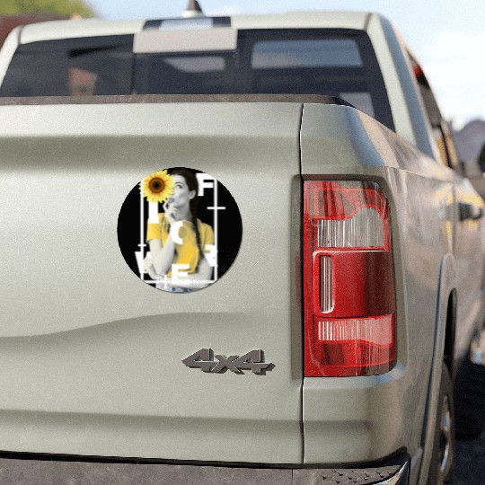 Sunflower Girl Car Magnets