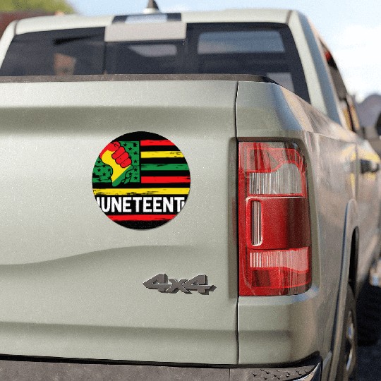 Freedom Day Juneteenth Black And Proud Car Magnets