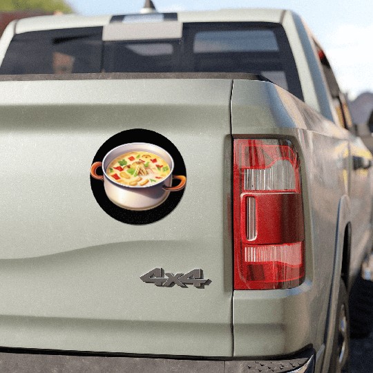 Creamy Bacon Mushroom Soup Car Magnets