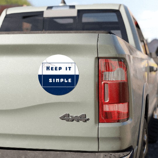 "Keep It Simple" Car Magnets