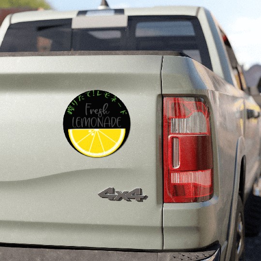 Fresh Lemonade Lemon Slice Car Magnets