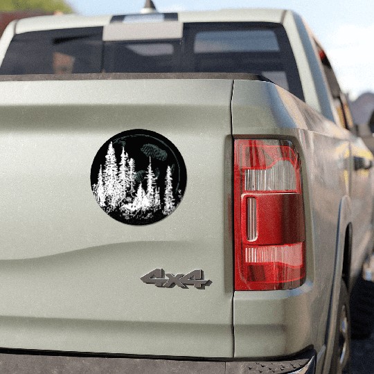 Forest Moon – Lunar Light in the Wilderness Car Magnets