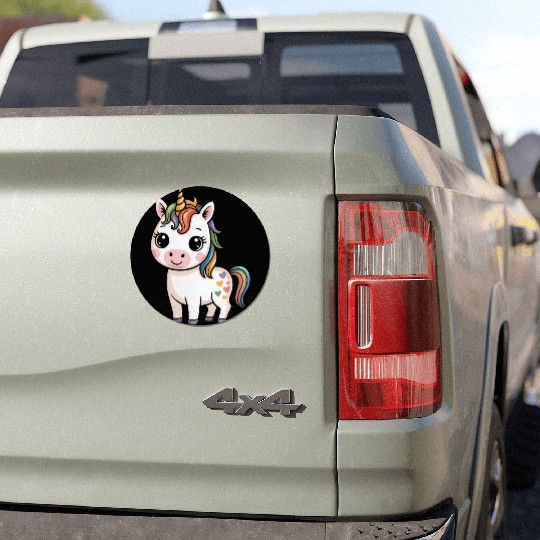 Believe in Magic – Cute Rainbow Unicorn Fantasy Car Magnets