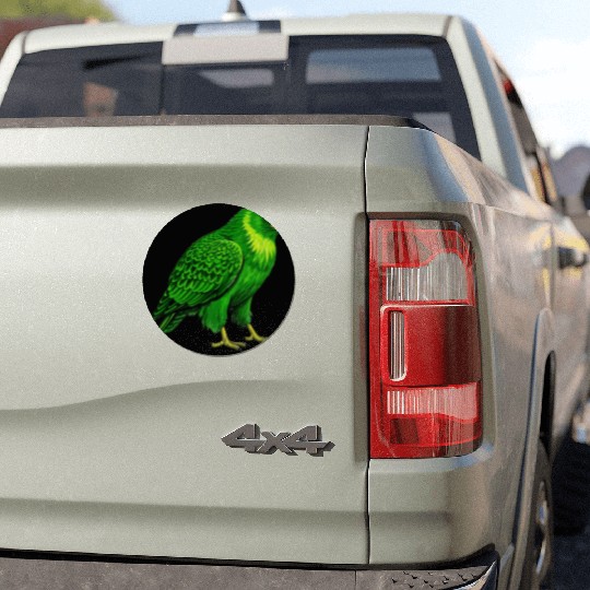 Green hawk Car Magnets