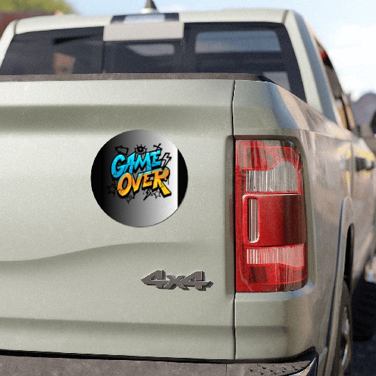 Graffiti Style Game Over Illustration Car Magnets
