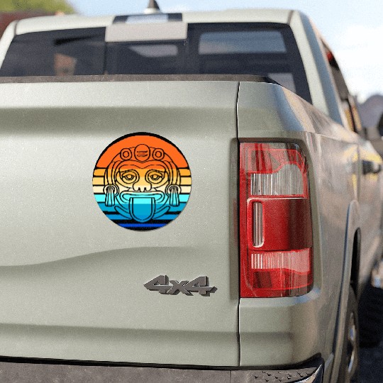 Mayan And Aztec Symbols Indigenous Tribe Car Magnets