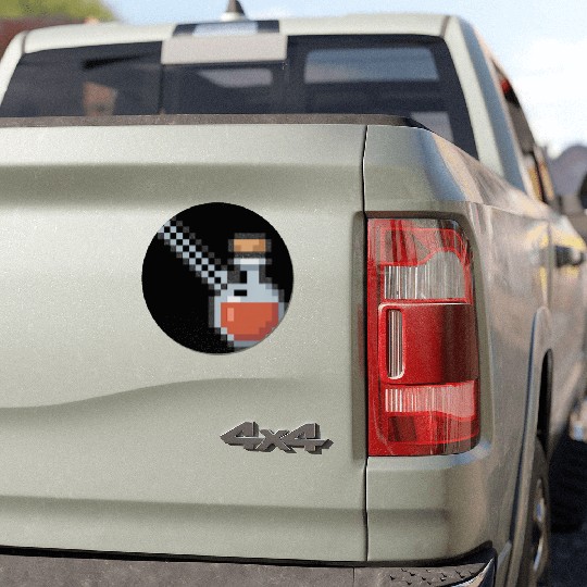 Pixel Art Vampire Potion Design Car Magnets