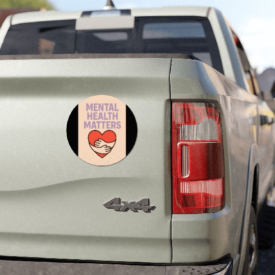 Mental Health Matters – Soft Pastel Self-Care Car Magnets