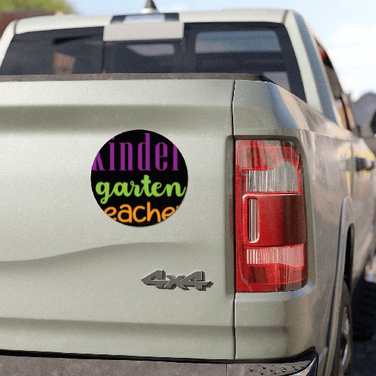 Colorful Kindergarten Teacher Design Car Magnets