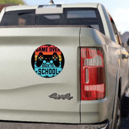 Game Over Back to School Car Magnets – Retro Gamer