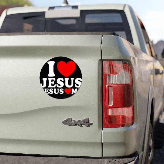I Love Jesus Jesus Loves Me Christian Faith JesuJs Car Magnets
