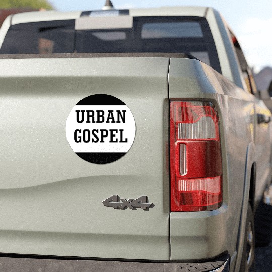 Bold Urban Gospel Typography Design Car Magnets