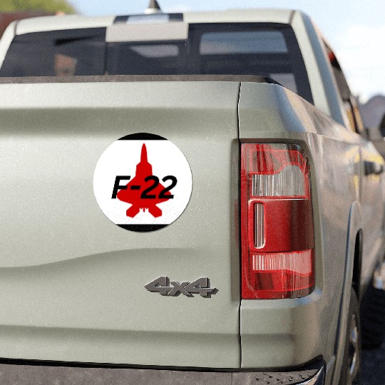 F-22 Stealth Fighter Silhouette Design Car Magnets