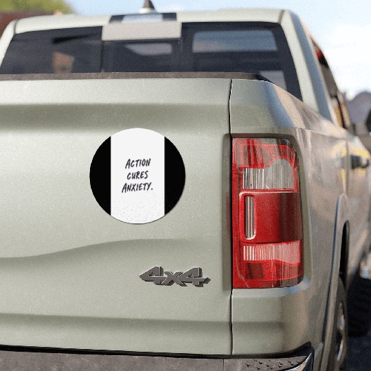 Empowering Action Anxiety Car Magnets