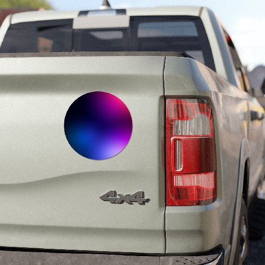 Vibrant Gradient Spectrum Design Car Magnets