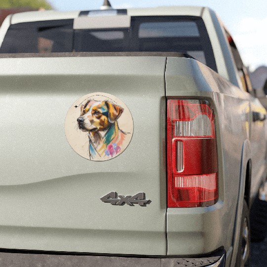 Dog Balloon Car Magnets