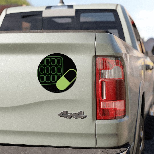 Waffle Pill Logo GnG Car Magnets