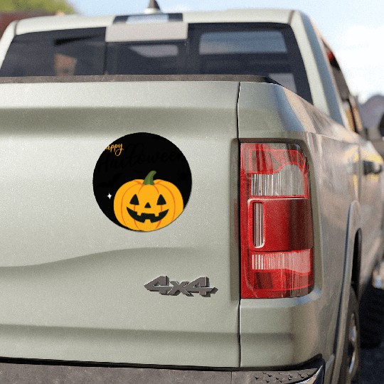 Pumpkin Jack O Lantern Halloween Design Car Magnets