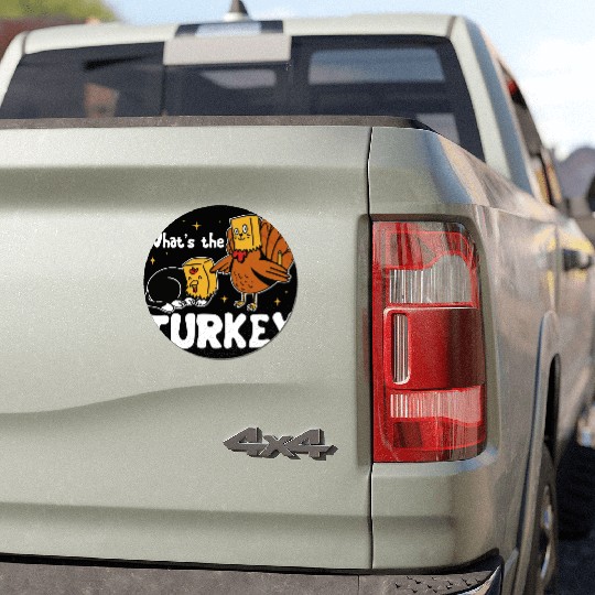 Turkey Thanksgiving Car Magnets Cat Lover Gift Cute Car Magnets