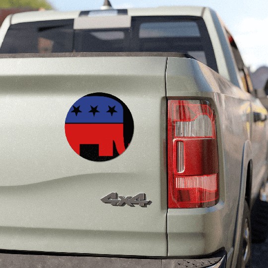 Republican elephant Car Magnets