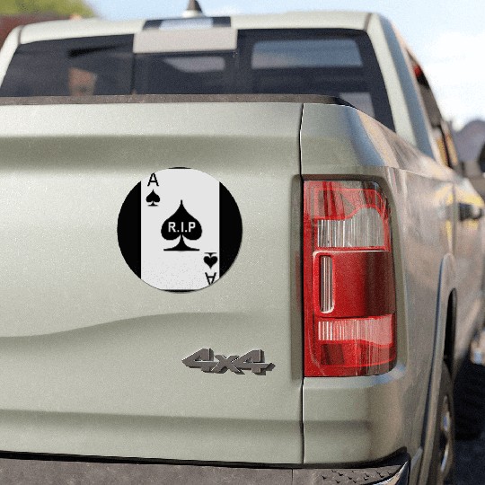 Rest in Peace Ace of Spades Car Magnets