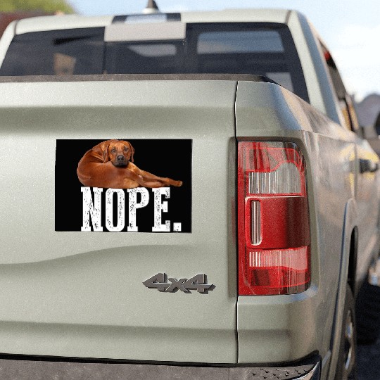 Nope Lazy Rhodesian Ridgeback Car Magnets Dog Lover Gi